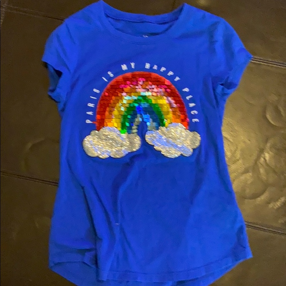Justice rainbow tee